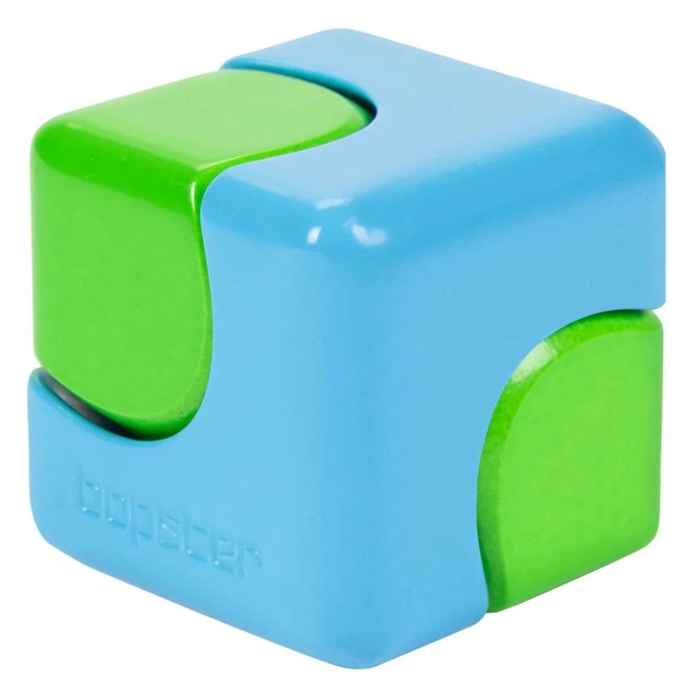 Zručnostní hračka - Fidget Cube Spinner - Neonmodrá/Neonzelená