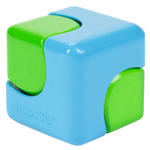 Zručnostní hračka - Fidget Cube Spinner - Neonmodrá/Neonzelená