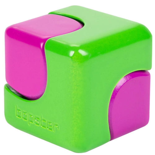 Zručnostní hračka - Fidget Cube Spinner - Neonově zelená/Fialová