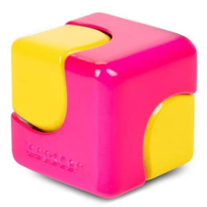 Zručnostní hračka - Fidget Cube Spinner - Neonrůžová/Neonžlutá