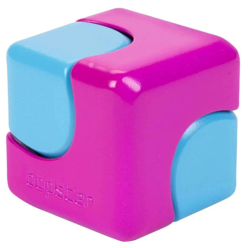Zručnostní hračka - Fidget Cube Spinner - Fialová/Neonmodrá