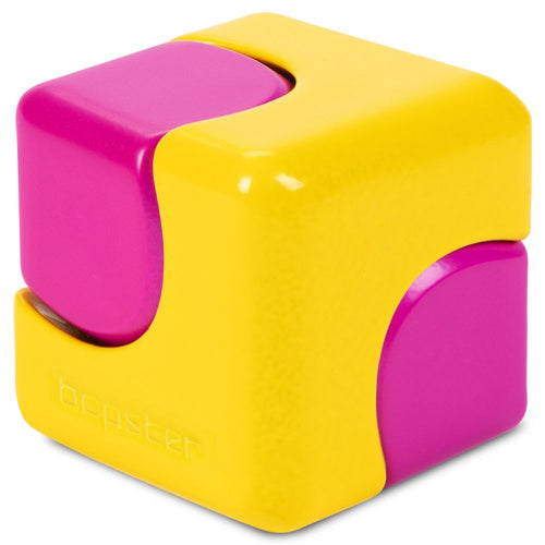 Zručnostní hračka - Fidget Cube Spinner - Neonově žlutá/Neonově růžová