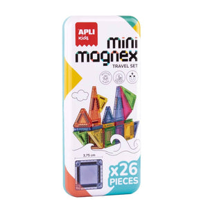 Magnetické stavebnice – Mini Magnex - Travel Set, 26dílná