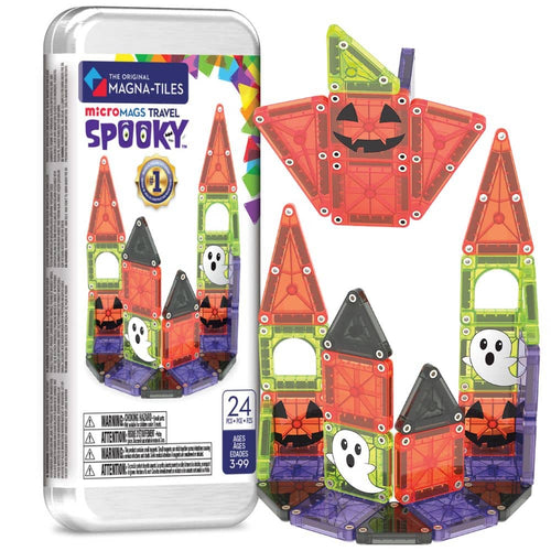 Magnetické stavebnice - microMAGS - Spooky Travel, 24dílná