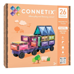 Magnetické stavební kostky - Pastel Motion Pack (26 dílů)
