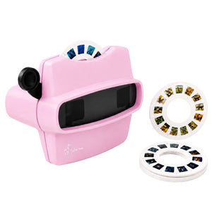 Retro 3D prohlížeč s prostorovým obrazovým efektem - Růžová