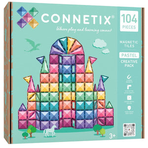 Magnetické stavebnice - Pastel Creative Pack (104 dílů)