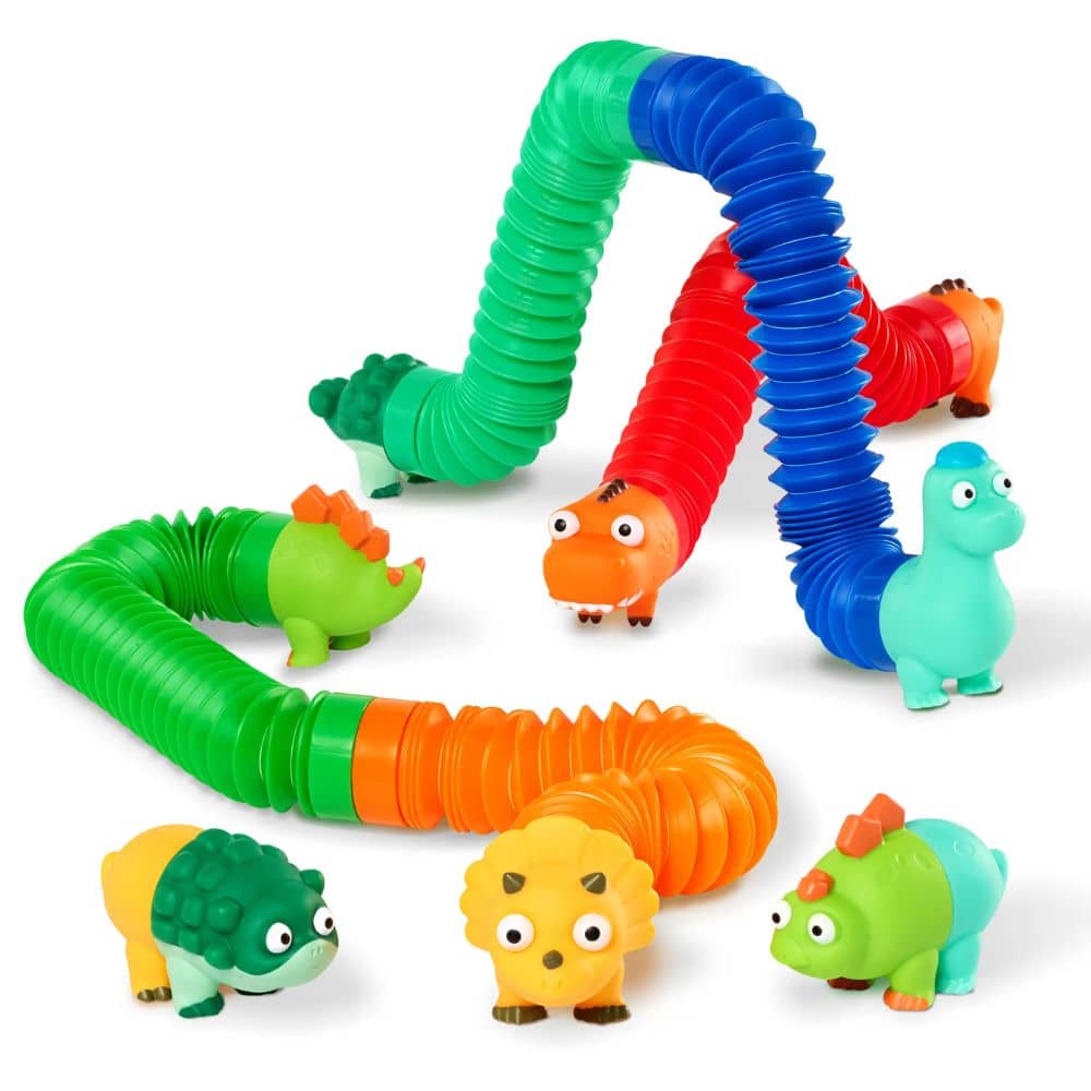 Battat Li'l Dino Buddies sensorische Röhren Dinosaurier