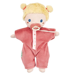 Babypuppe Nina von Lilliputiens im rosa Strampler mit Schnuller