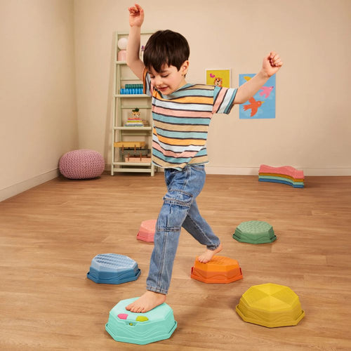 Hudební senzorická stezka - Balance & Groove Set, Soft Colors (14dílná)