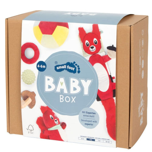 Small Foot Geschenkset Baby-Box - Entdecken und Kennenlernen, 6 Teile - Produktbild