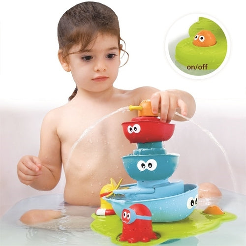 Badespielzeug – Springbrunnen mit Booten - Tublu.de