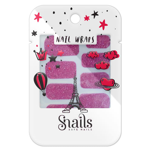 Nalepovací lak na nehty Nail Wraps – Červený koberec