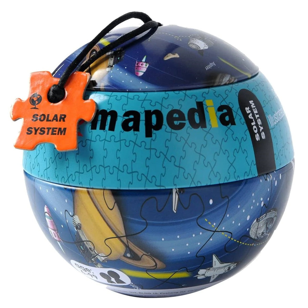 Puzzle v kovové kouli – mapa vesmíru, 100 dílků