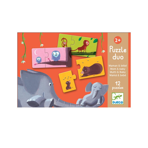 Puzzle Duo Djeco dla najmłodszych - Mamy i ich dzieci - Tublu.de