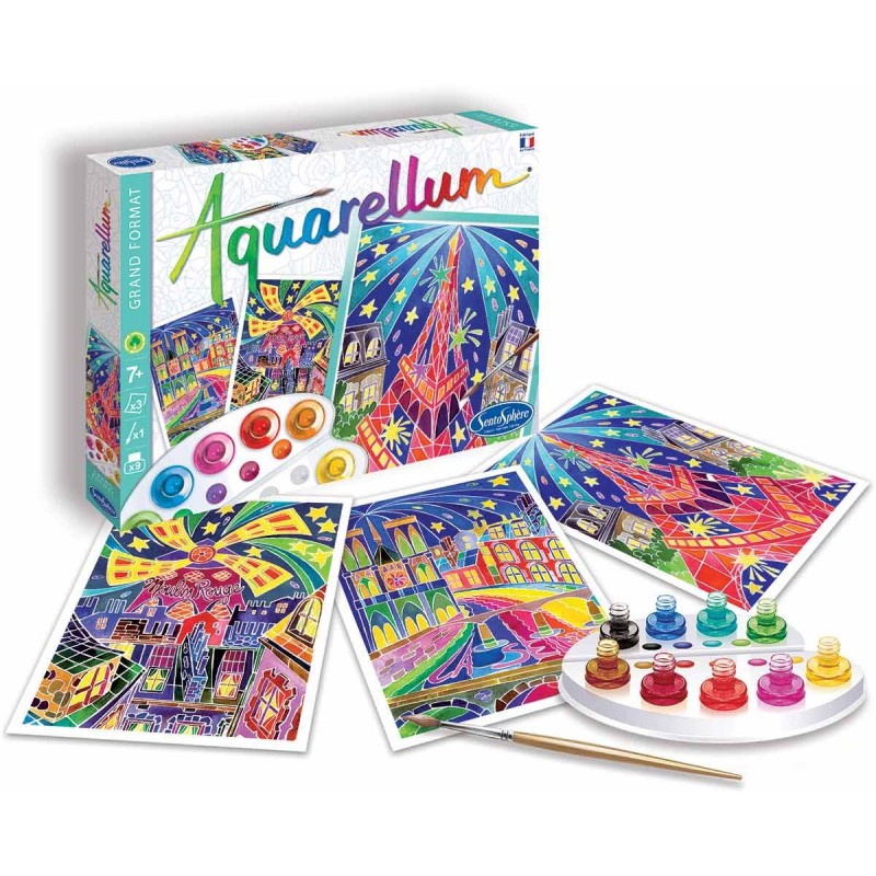Malířská sada Aquarellum – Paříž v noci (Grand Format)