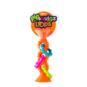 Rassel Saugnapf Pip Squigz Loops – Bobo Orange - Tublu.de