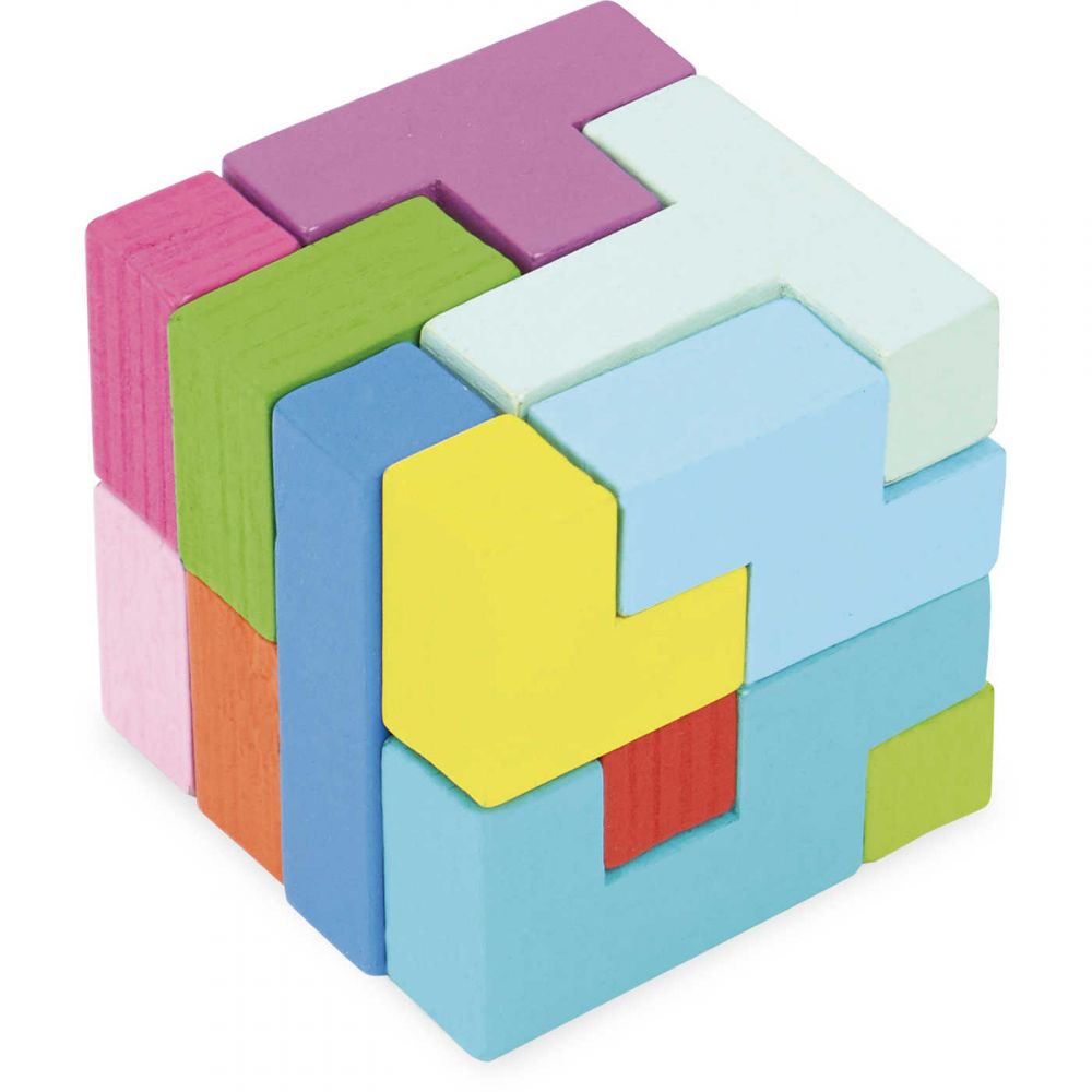 Sada dřevěných puzzle Astublok