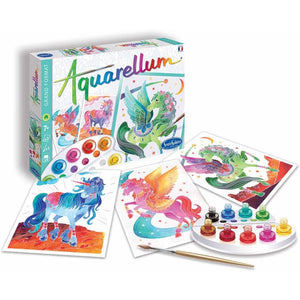 Sada Aquarellum – omalovánky „Jednorožci a Pegasus“ (Grand Format)