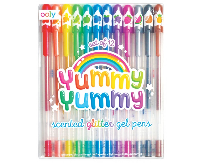 Voňavé gelové propisky se třpytkami