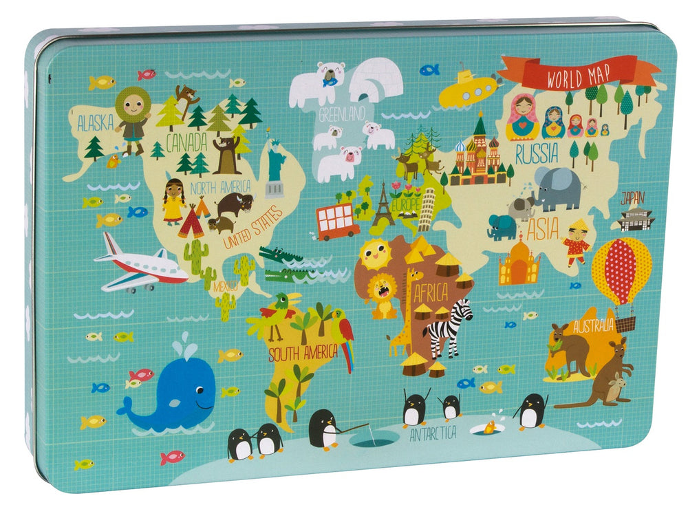Puzzle XL – Weltkarte 3+ - Tublu.de