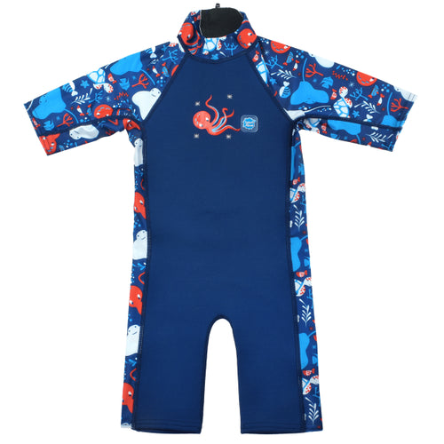 Neoprenový plavecký oblek UV Combie – 1–2 roky Mořský svět