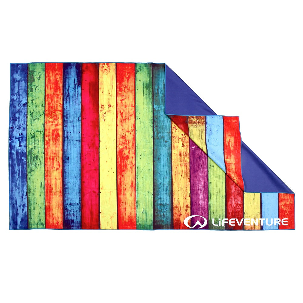 Rychleschnoucí ručník SoftFibre – Striped Planks 150 x 90 cm
