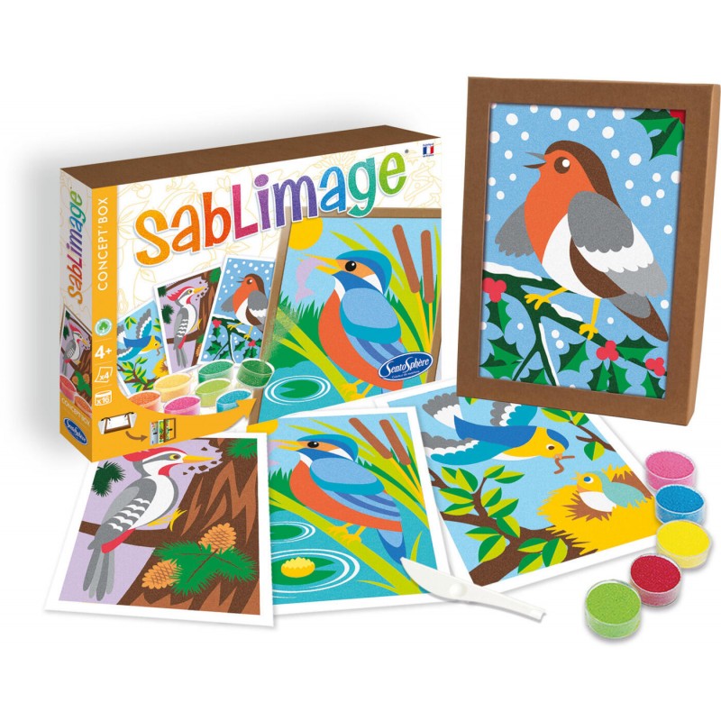 Sada Sablimage – pískování „Ptáci“