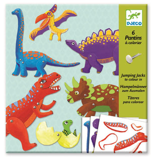 Malset mit beweglichen Elementen – Dinosaurier - Tublu.de