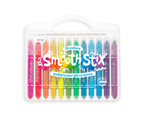 Akvarelové gelové pastelky – Smooth Stix, sada 24 ks