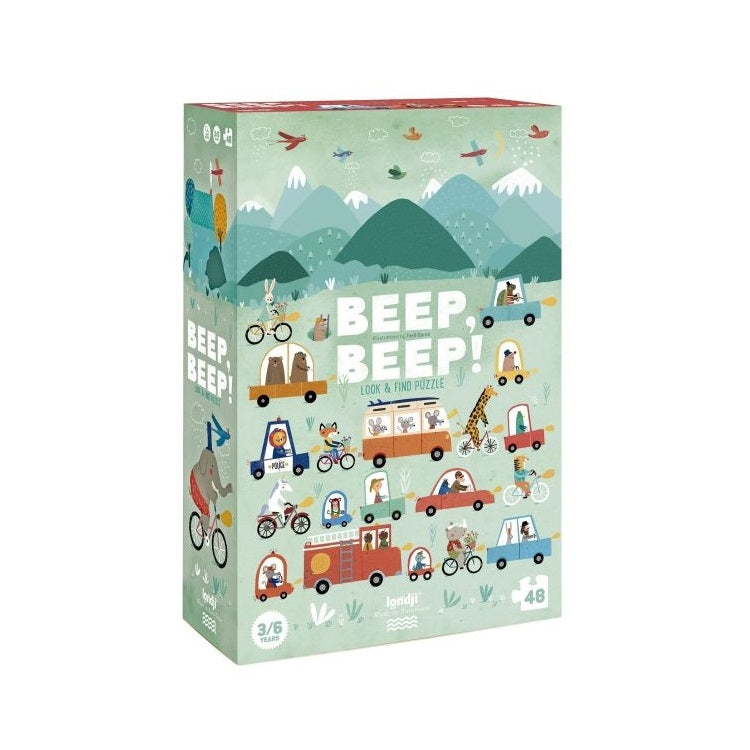 Puzzle pro děti, 48 dílků – BEEP BEEP!