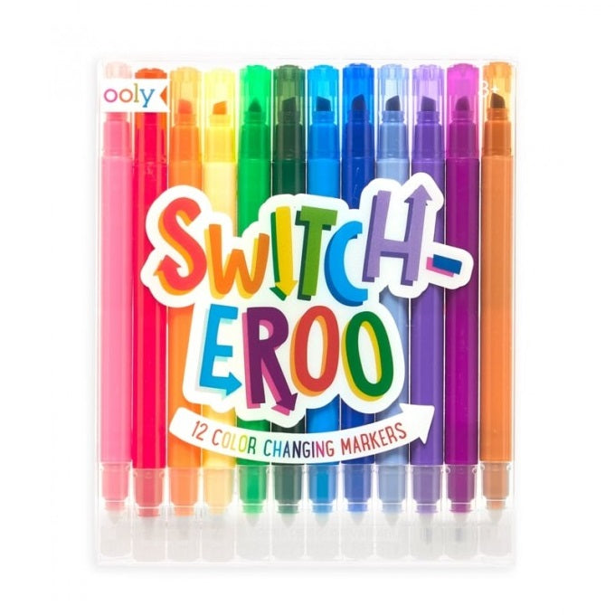 Fixy měnící barvu – Switch-Eroo, sada 12 ks