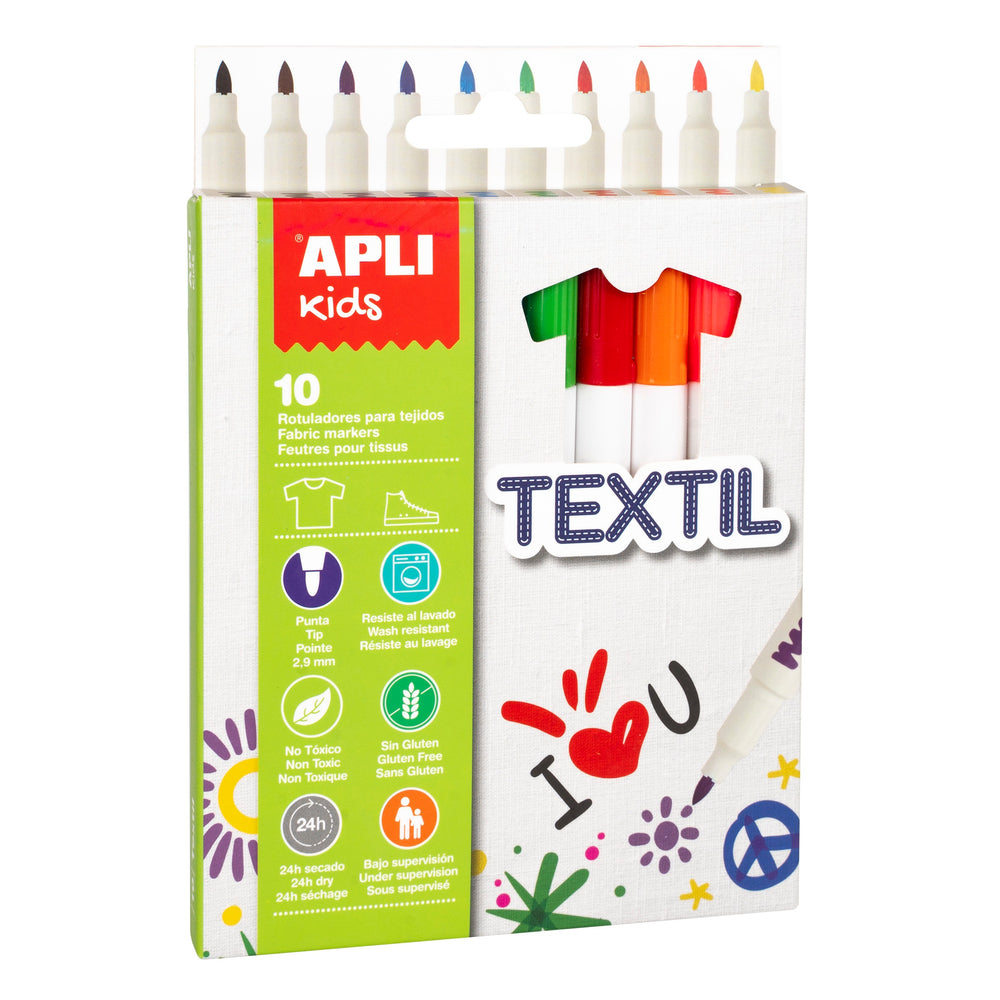 Textilstifte – 10 Farben - Tublu.de