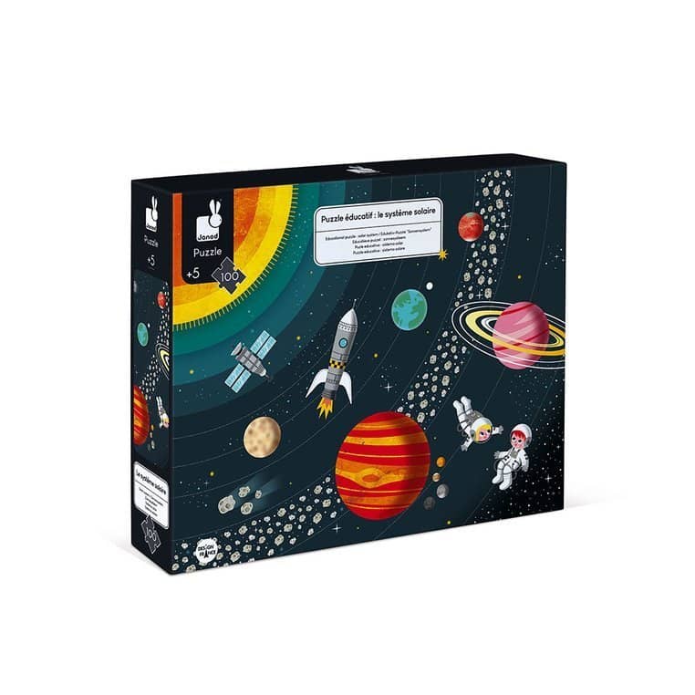 Vzdělávací puzzle – Sluneční soustava, 100 dílků, od 5 let