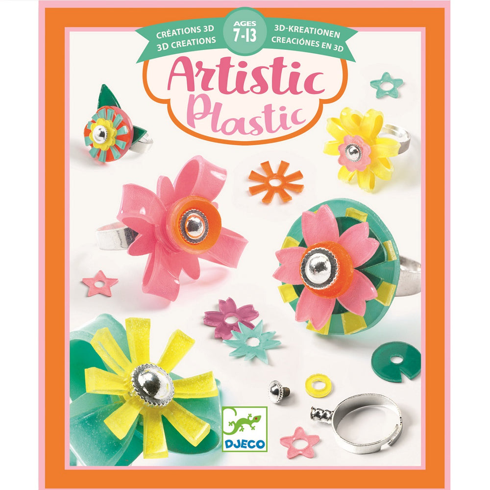 Zestaw artystyczny z plastikiem Djeco - Pierścionki - Tublu.de