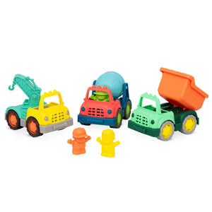 Sada hraček autíček - Wonder Wheels, 3 kusy s figurkou řidiče