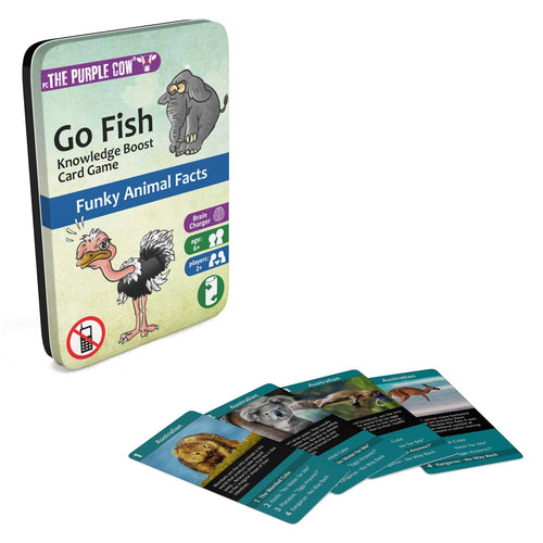 Cestovní karetní hra Kvarteto – Go Fish Zvířata