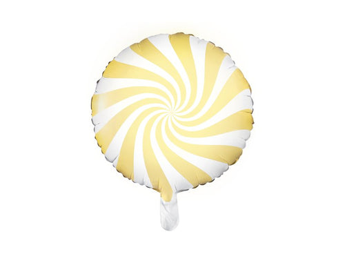 Fóliový balónek – Světle žlutý bonbon 35 cm