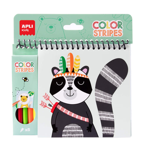 Malbuch mit Markern – Color Stripes - Tublu.de