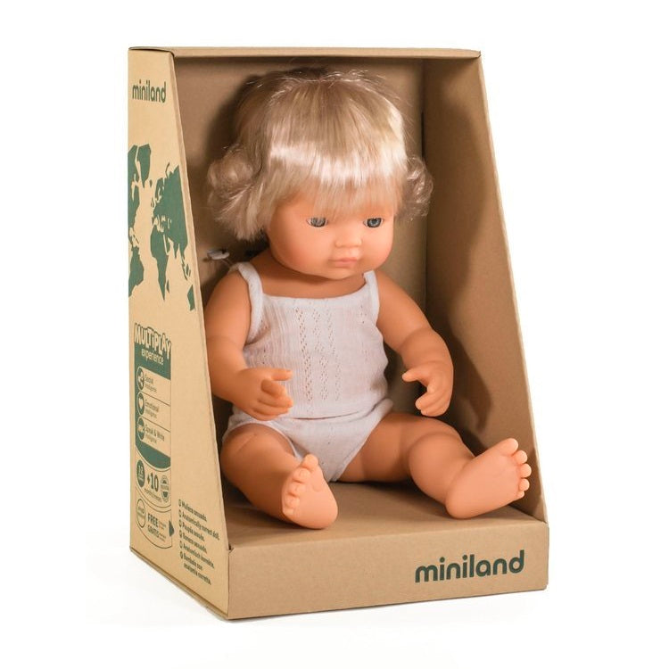 Panenka holčička s kochleárním implantátem Doll – Evropanka 38 cm