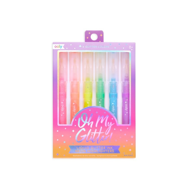 Neonové třpytivé popisovače – Oh My Glitter