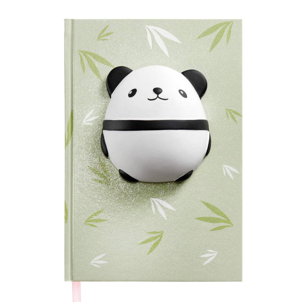 Zápisník A5 s měkkou squishy figurkou – Panda