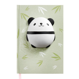 Zápisník A5 s měkkou squishy figurkou – Panda