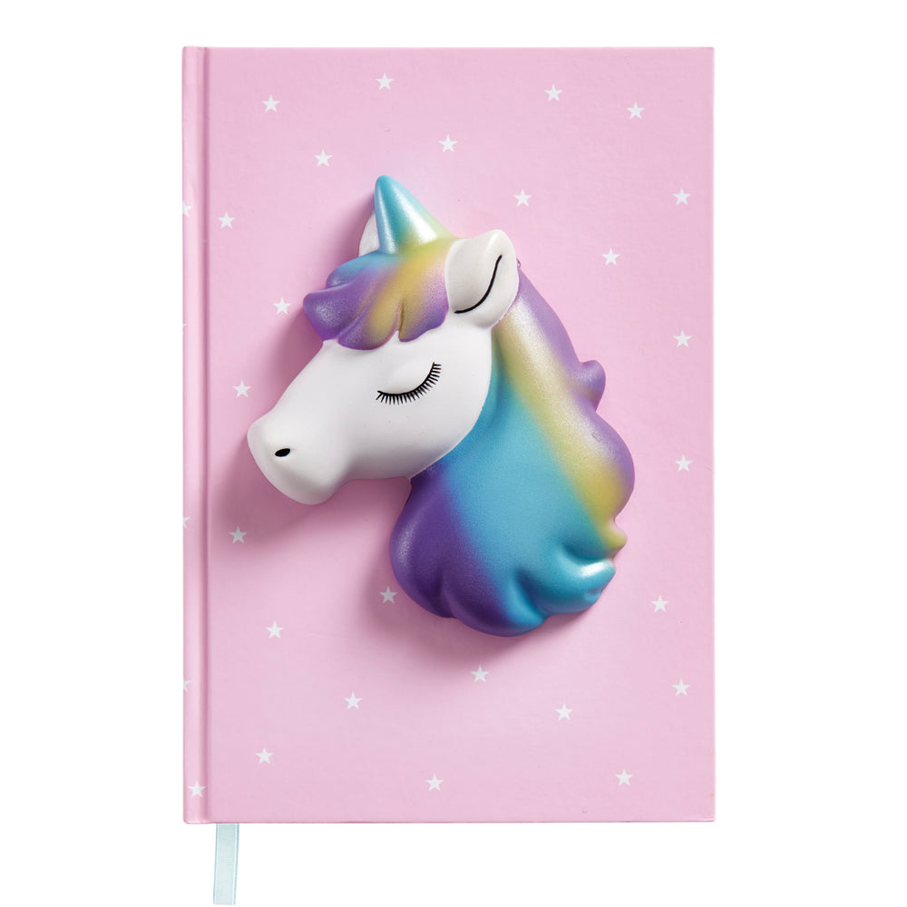 Zápisník A5 s měkkou squishy figurkou – Unicorn