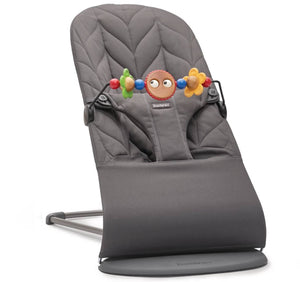 Dětské lehátko BLISS COTTON Petal Quilt – Antracit + hračka BALANCE Googly Eyes