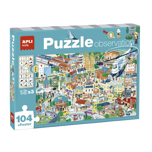 Beobachtungspuzzle – Stadt 104 Teile 5+ - Tublu.de