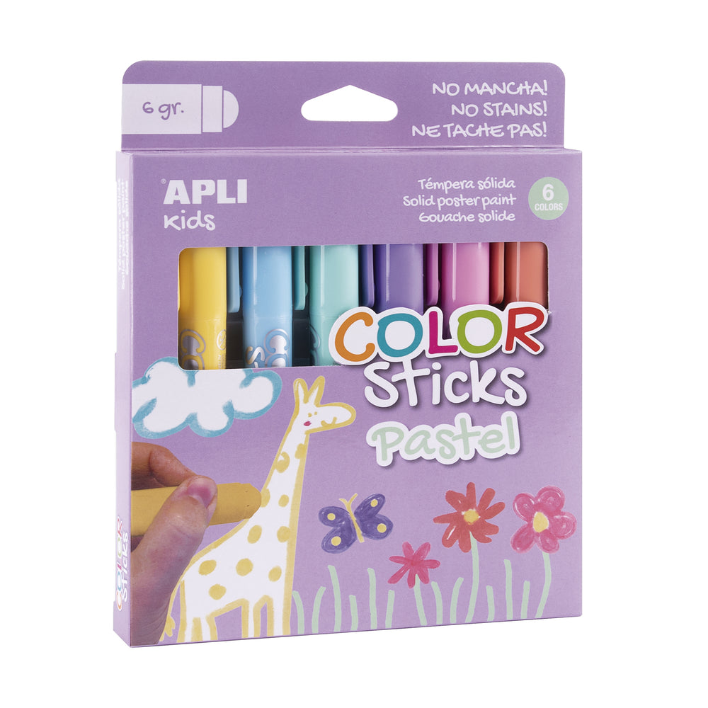 Farben in Stiftform – 6 Pastellfarben - Tublu.de