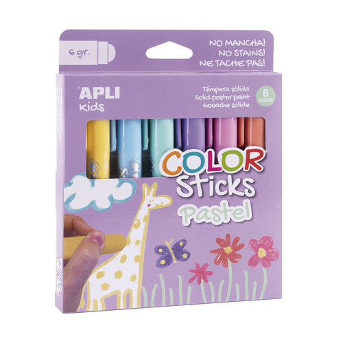 Farben in Stiftform – 6 Pastellfarben - Tublu.de