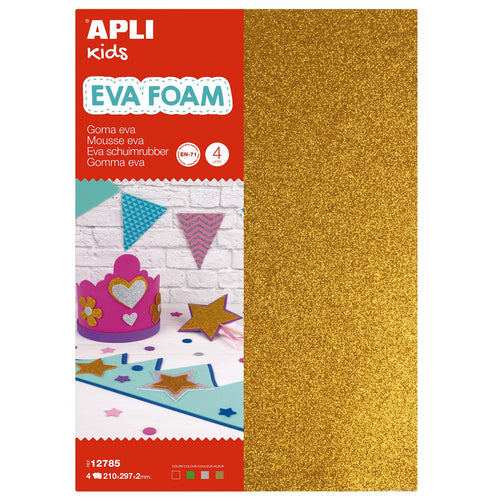 EVA-Schaumstoff in A4-Bögen – BROKAT SL, GD, RD, GR  4 Stück - Tublu.de