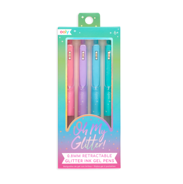 Třpytivé gelové fixy, sada 4 ks – Oh My Glitter